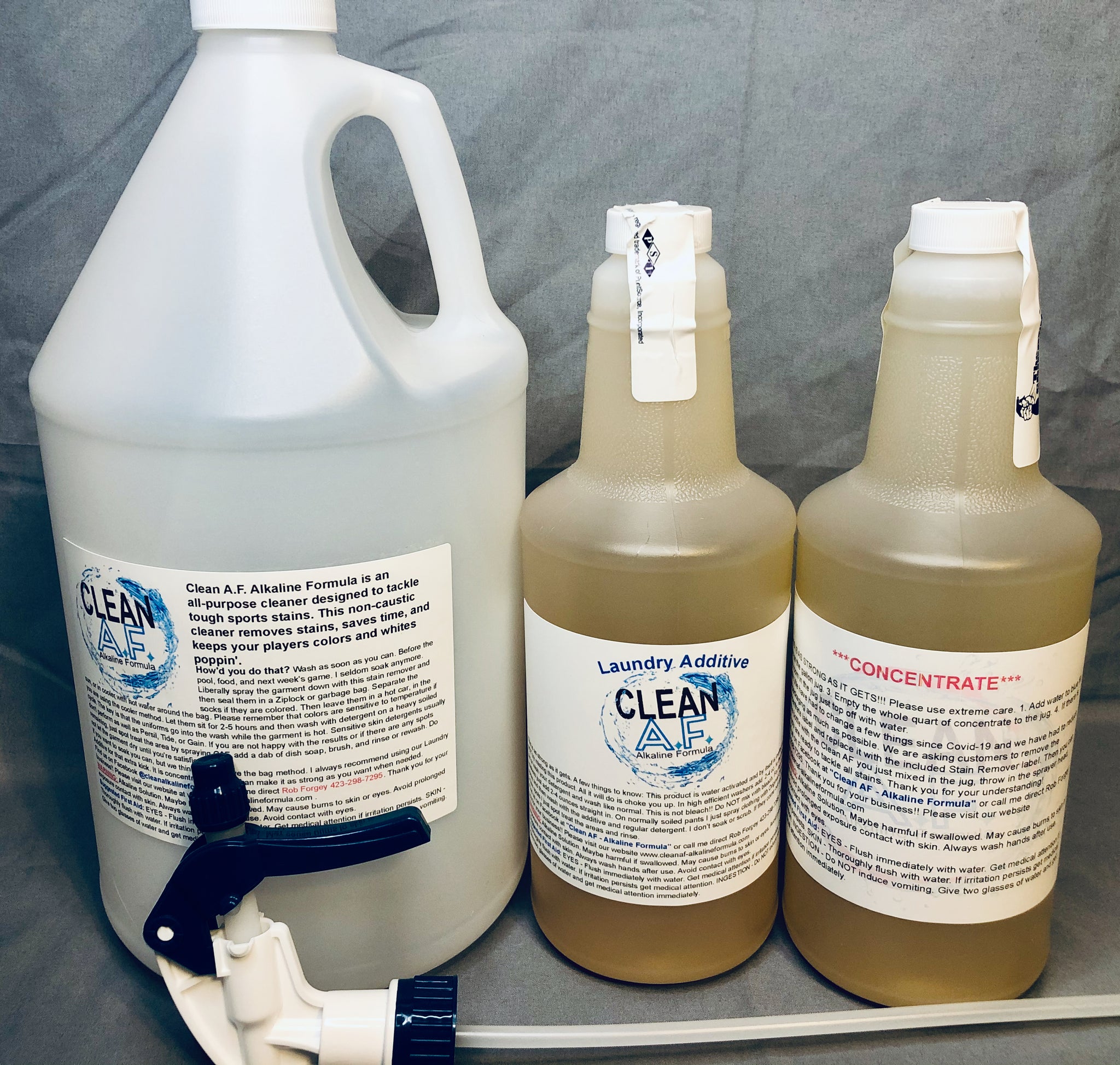 Al Cast Clean Clean A.F. Stain Remover and Laundry Additive package - Get It All ...