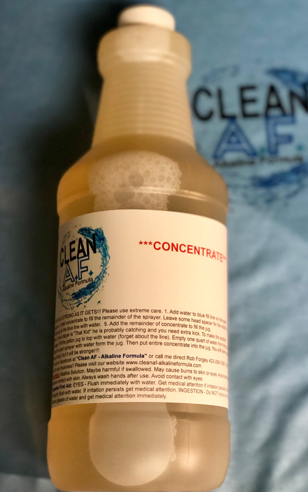 Clean AF Concentrate - Stain Remover & Pretreat Jug and sprayer Refill